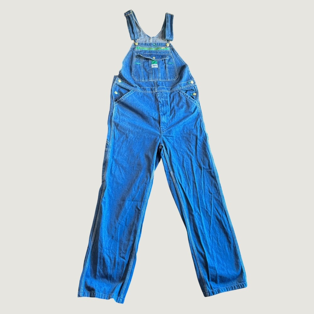 Liberty Mens Overalls 34x32 Blue Cotton Denim Bib Workwear Utility Streetwear
